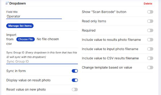 Dropdown